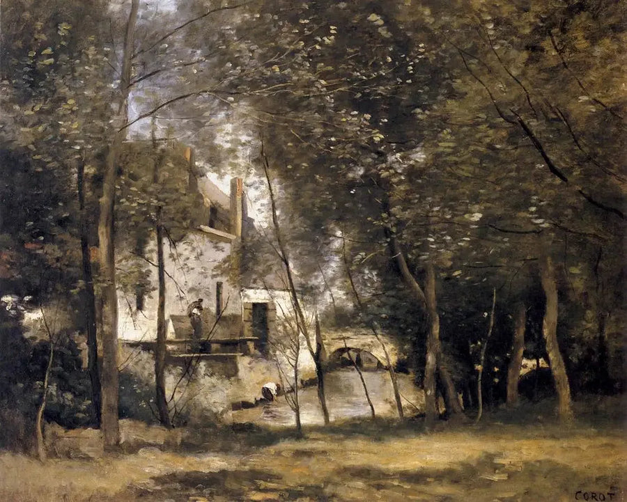 Saint-Nicolas-lez-Arrasin mylly - Jean-Baptiste Camille Corot