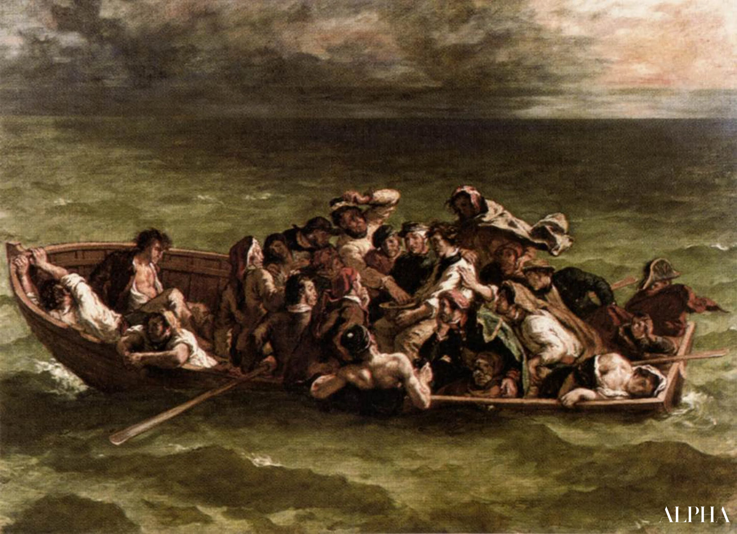 Le Naufrage de don Juan - Eugène Delacroix - Reproductions de tableaux et peintures haut de gamme