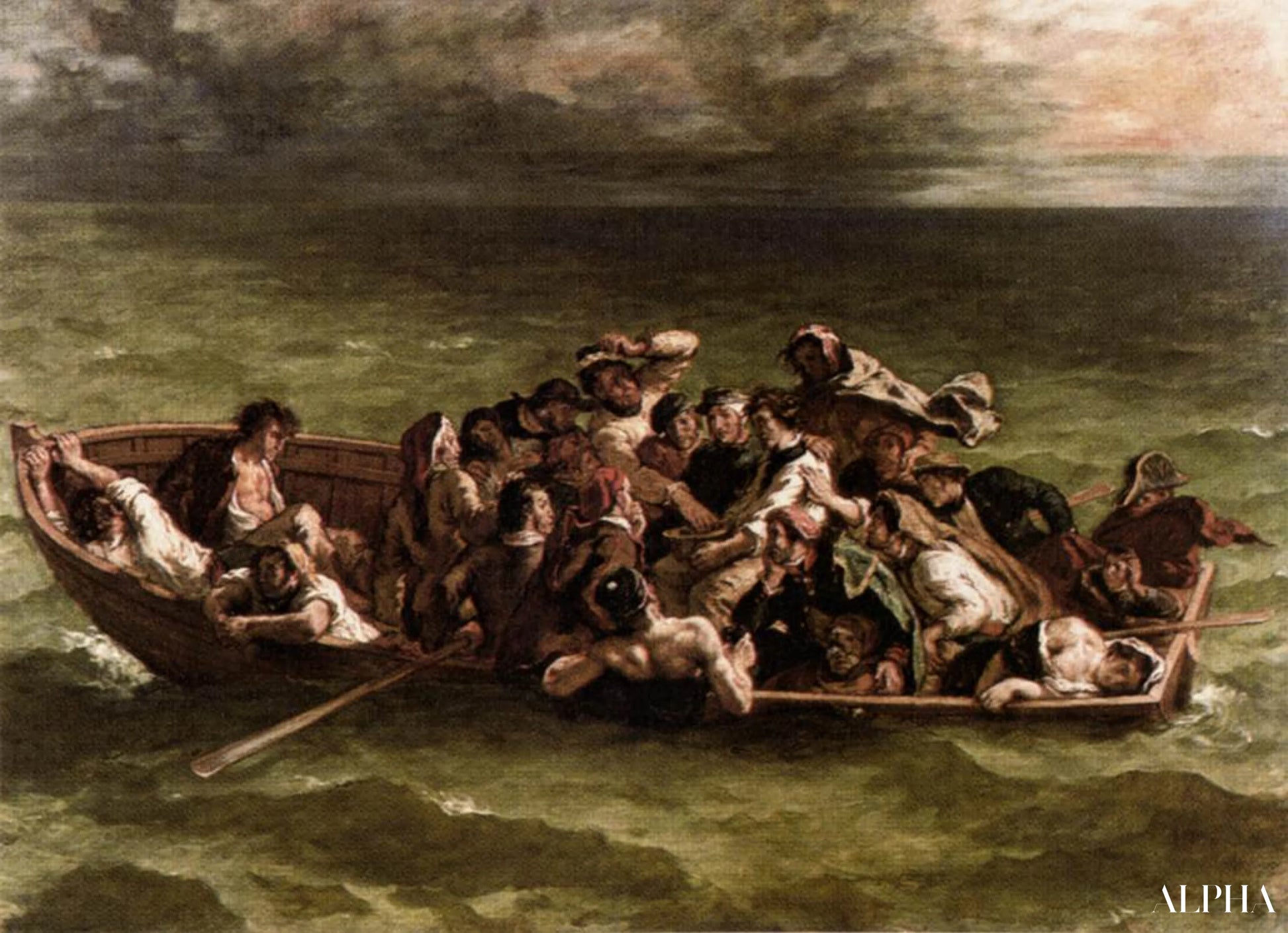 Le Naufrage de don Juan - Eugène Delacroix - Reproductions de tableaux et peintures haut de gamme