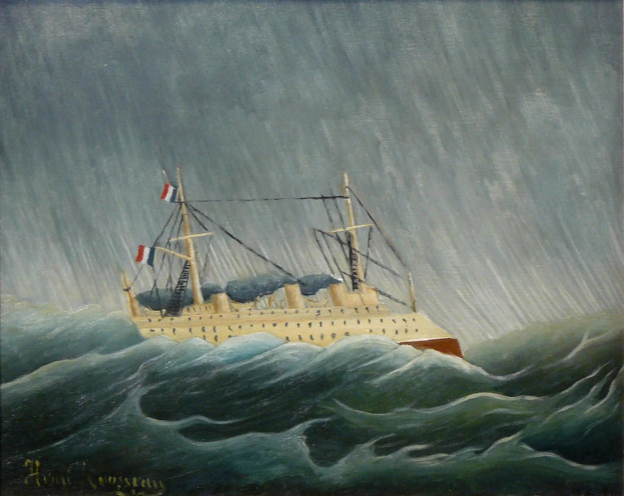 Laiva myrskyssä - Henri Rousseau