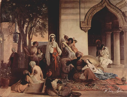 The new favorite (Harem scene) - Francesco Hayez - Reproductions de tableaux et peintures haut de gamme