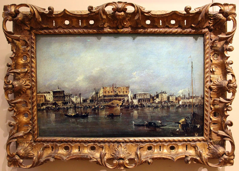 Venetsian Doge's Palatsi San Marcovalta katsottuna - Francesco Guardi