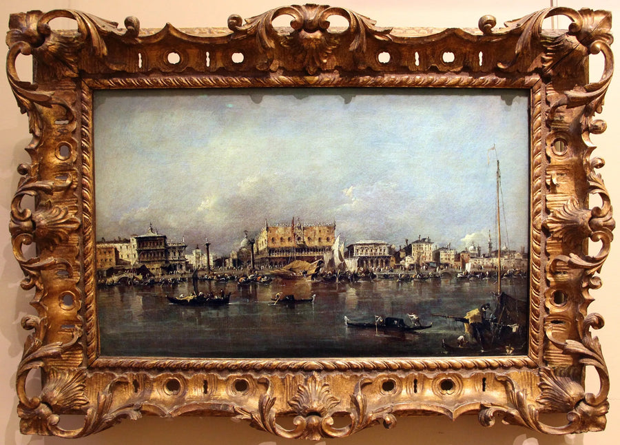 Venetsian Doge's Palatsi San Marcovalta katsottuna - Francesco Guardi