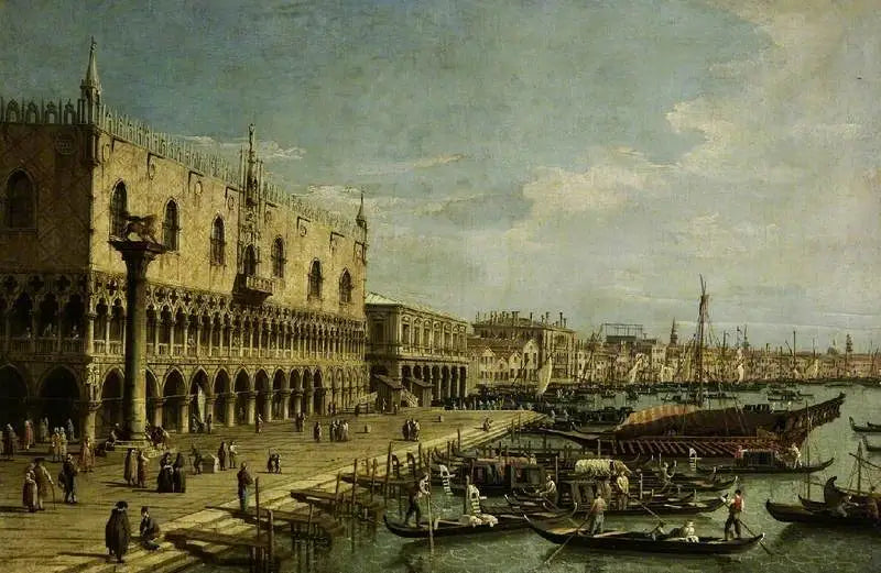 Dogeiden palatsi, Venetsia - Canaletto