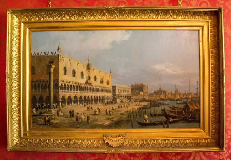 Doge-palatsi ja Riva degli Schiavoni, Venetsia - Canaletto