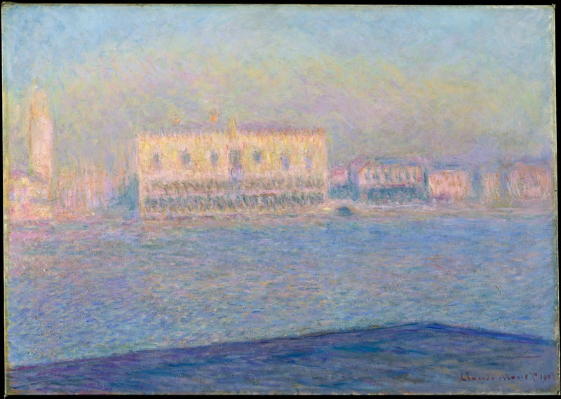 Dogin palatsi nähtynä San Giorgio Maggioresta - Claude Monet
