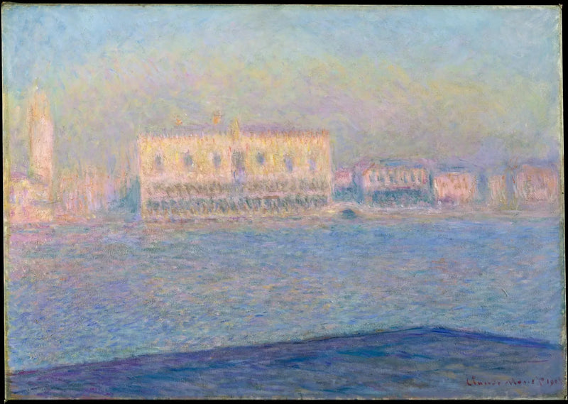 Dogin palatsi nähtynä San Giorgio Maggioresta - Claude Monet