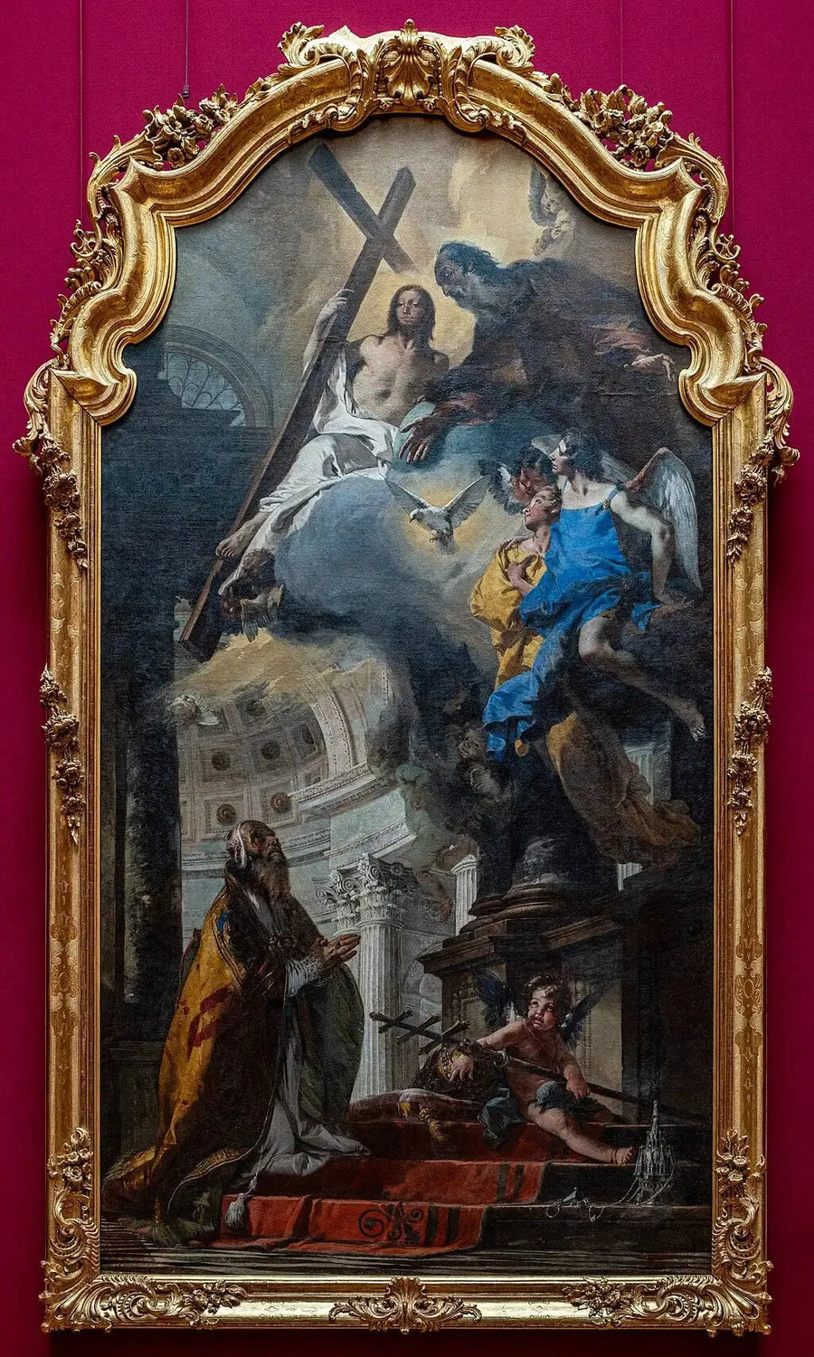 Pyhä piispa Clementus palvoo Kolminaisuutta - Giovanni Battista Tiepolo