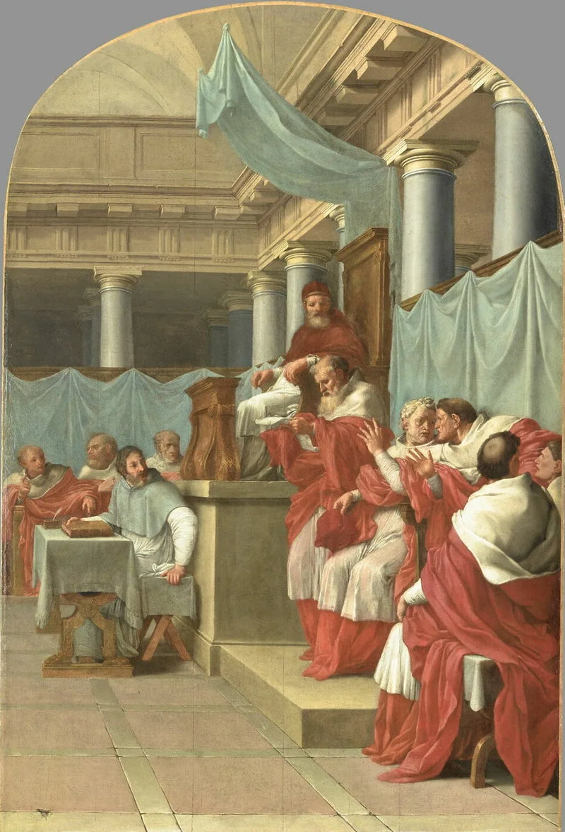 Paavi Viktor III vahvistaa kartusiaanien perustamisen - Eustache Le Sueur