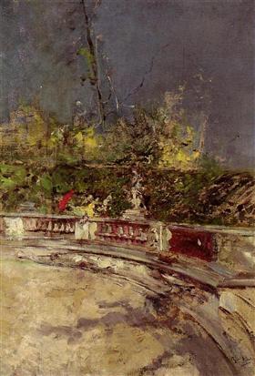 Punainen sateenvarjo - Giovanni Boldini