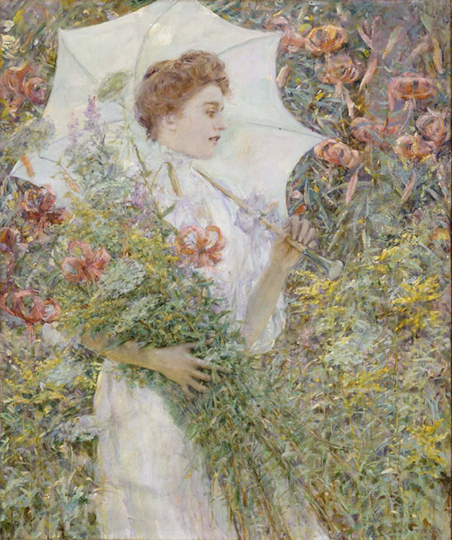 Valkoinen päivänvarjo - Robert Lewis Reid
