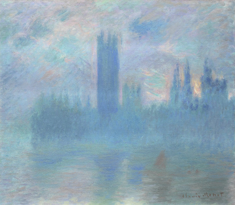 Lontoon parlamentti - Claude Monet