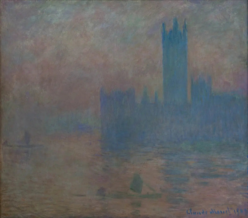 Lontoon parlamentti, sumuvaikutelma - Claude Monet