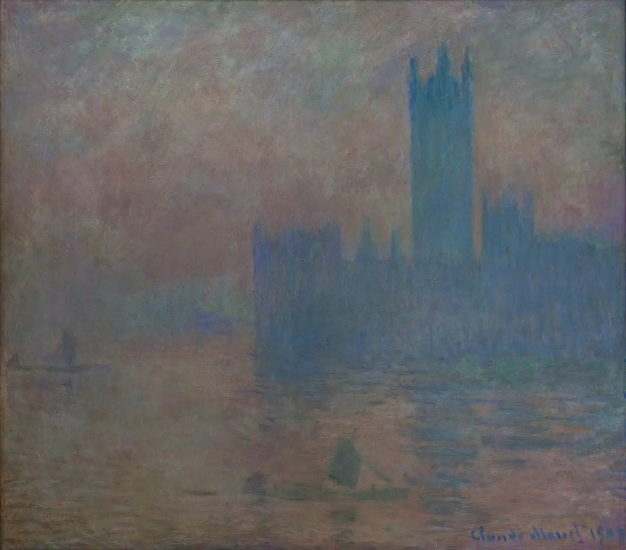 Lontoon parlamentti, sumuvaikutelma - Claude Monet