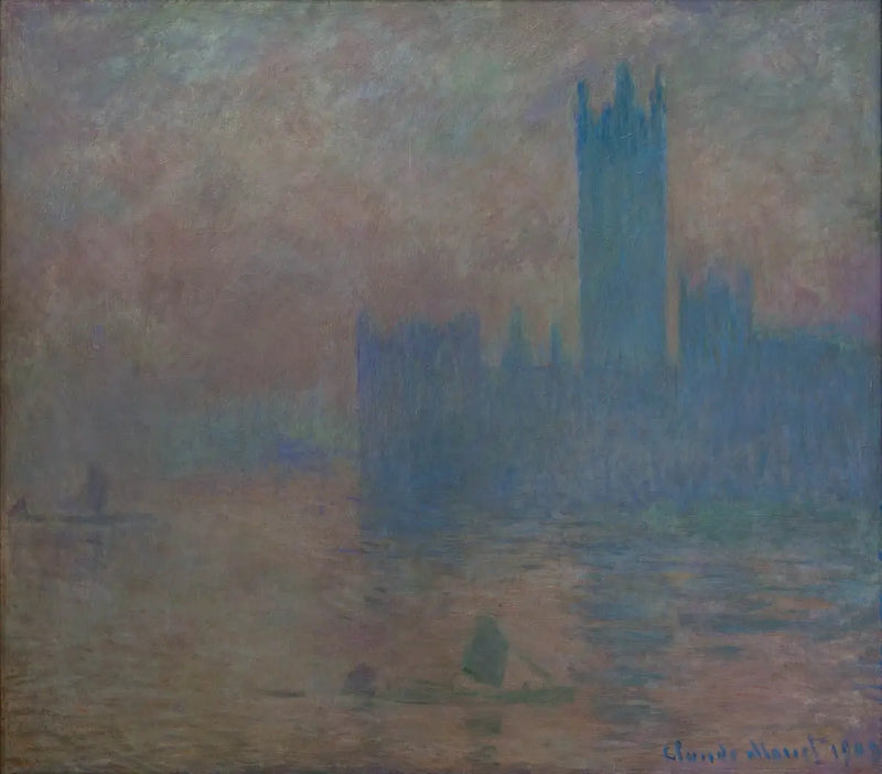 Lontoon parlamentti, sumuvaikutelma - Claude Monet