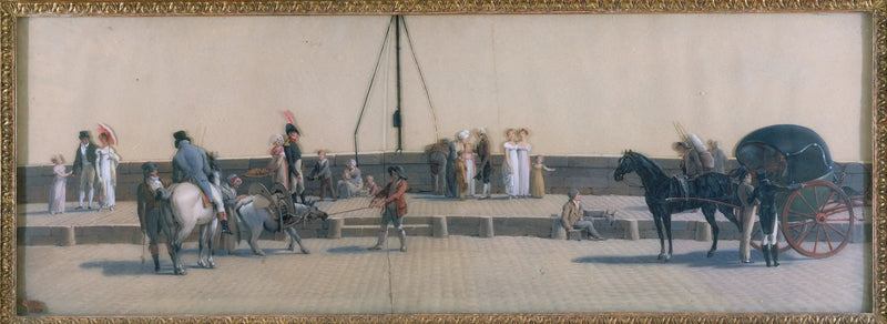 Royalin sillan ylitys, noin 1800 - Louis-Léopold Boilly