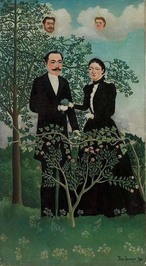 Menneisyys ja nykyisyys - Henri Rousseau