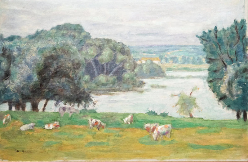 Niitty, Seine-joen rannalla - Pierre Bonnard