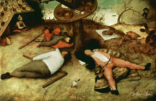 Le pays de Cockaigne - Pieter Brueghel l'Ancien - Reproductions de tableaux et peintures haut de gamme