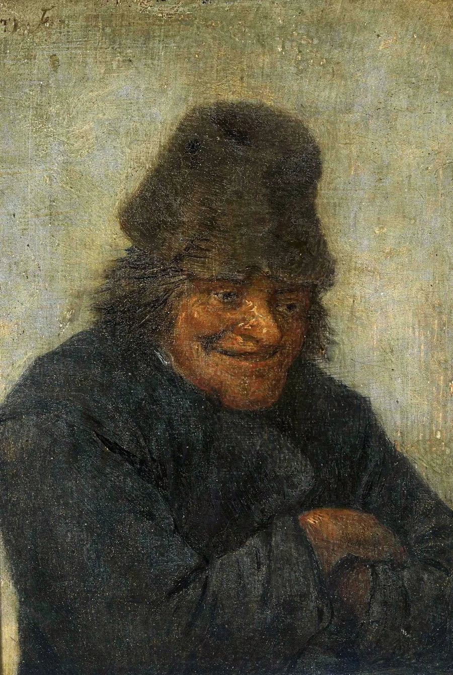 Hymyilevä maanviljelijä. - David Teniers nuorempi