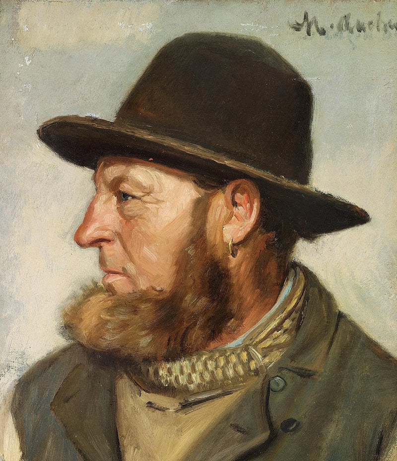 Kalastaja ja meripelastaja Ole Svendsen. -Michael Peter Ancher