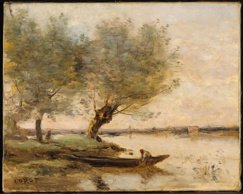 Kalastaja - Jean-Baptiste Camille Corot