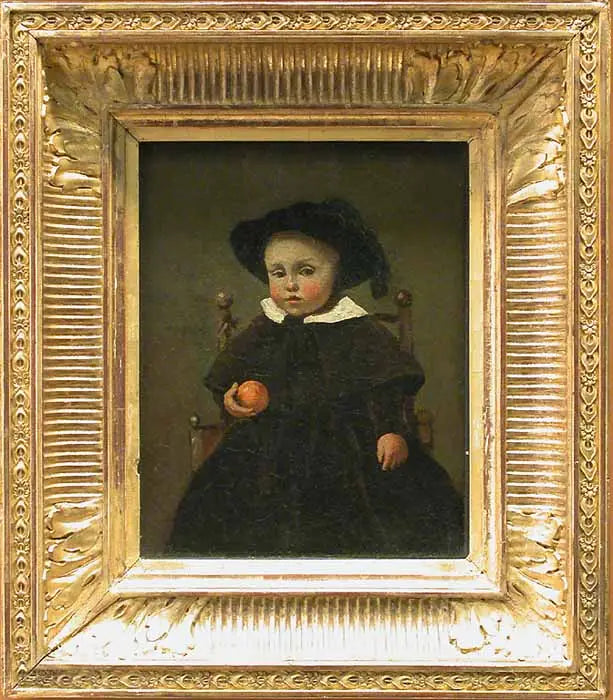 Maalaaja Adolphe Desbrochers, lapsi, vuokralainen oranssissa - Jean-Baptiste Camille Corot