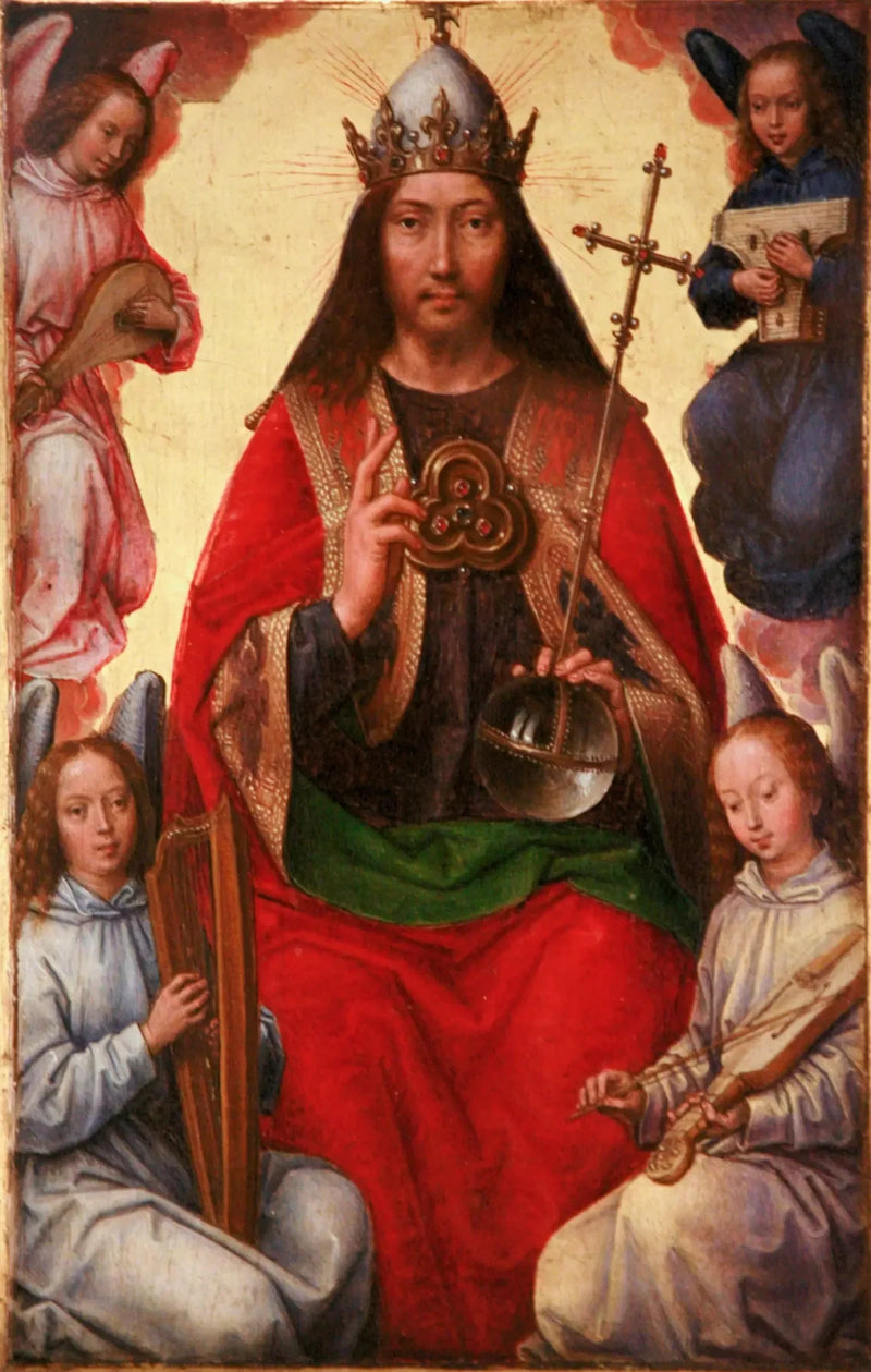 Iankaikkinen Isä enkelien ympäröimänä - Hans Memling