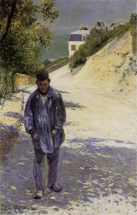 Isä Magloire matkalla Saint-Clairiin Étretat'ssa - Gustave Caillebotte