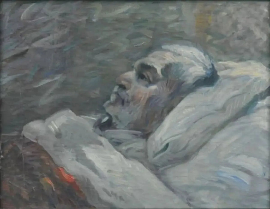 Isä sairaalasängyllä I - Franz Marc