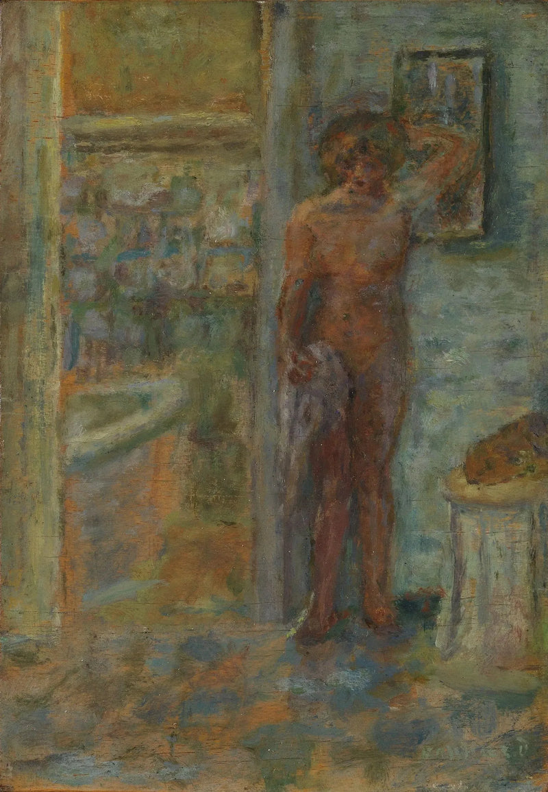Pieni alaston peilin edessä - Pierre Bonnard