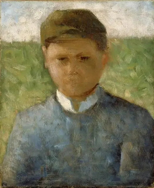 Pieni maanviljelijä sinisessä - Georges Seurat