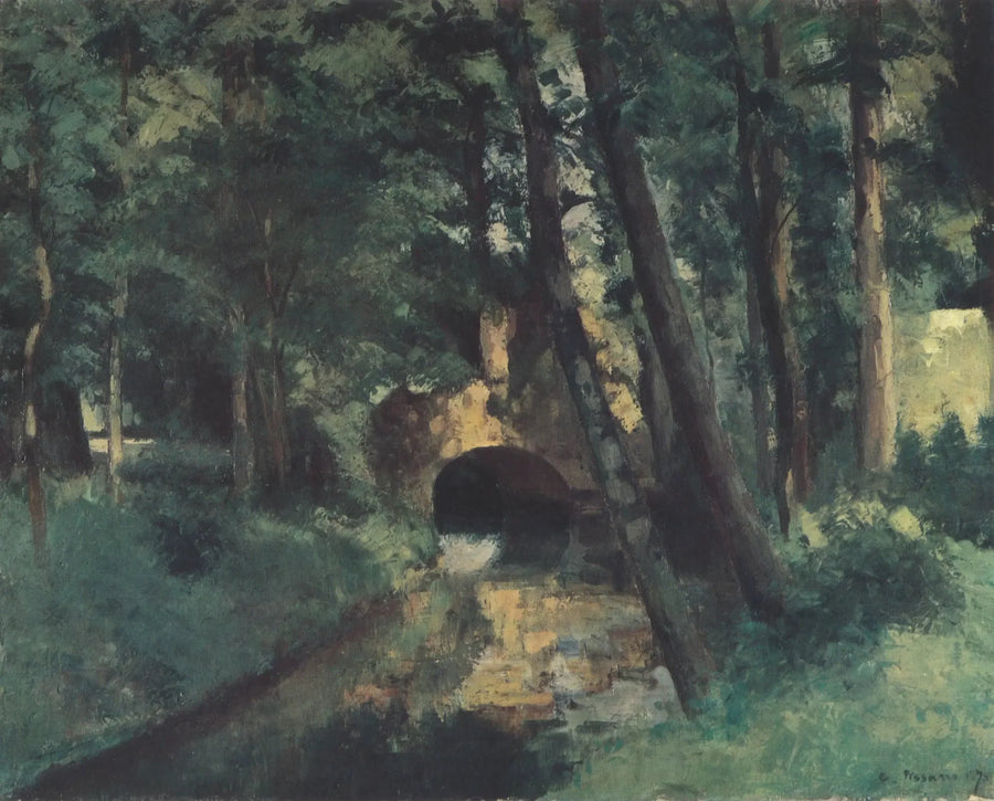 Le Petit Pont, Pontoise - Camille Pissarro