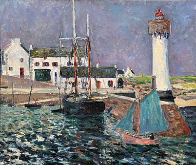 Portin Majakka Haliguenin satamassa - Maxime Maufra