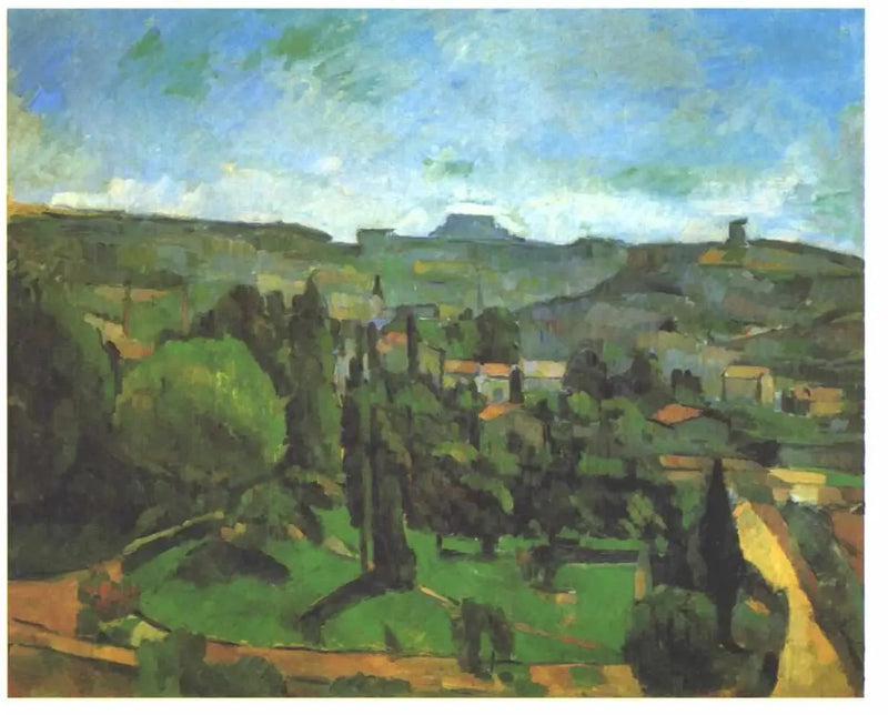 Le Pilon du Roi, näkymä Bellevueen - Paul Cézanne