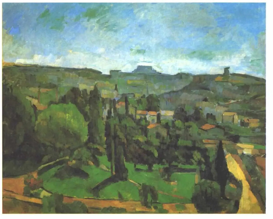 Le Pilon du Roi, näkymä Bellevueen - Paul Cézanne