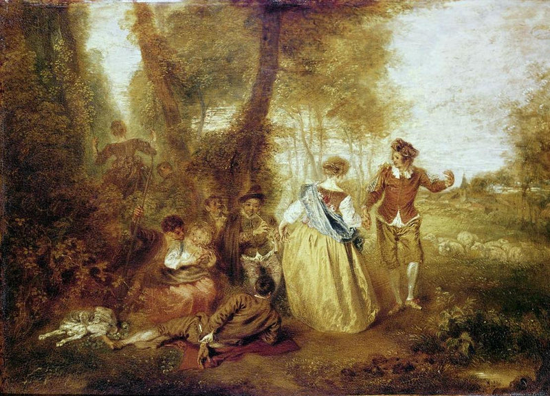 Pastoraalinen ilo - Antoine Watteau