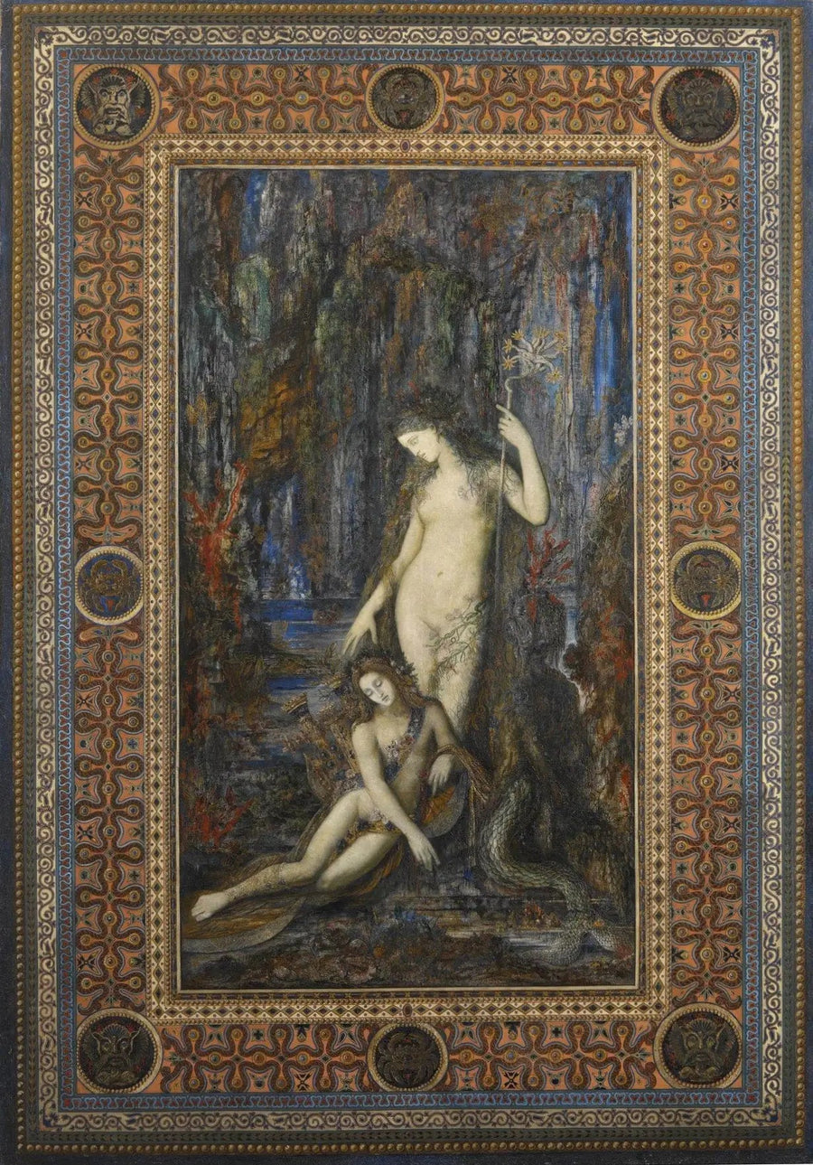 Runoilija ja merenneito - Gustave Moreau