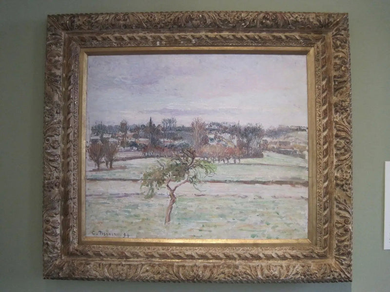 Omenapuu, lumiefekti Éragnyssä - Camille Pissarro
