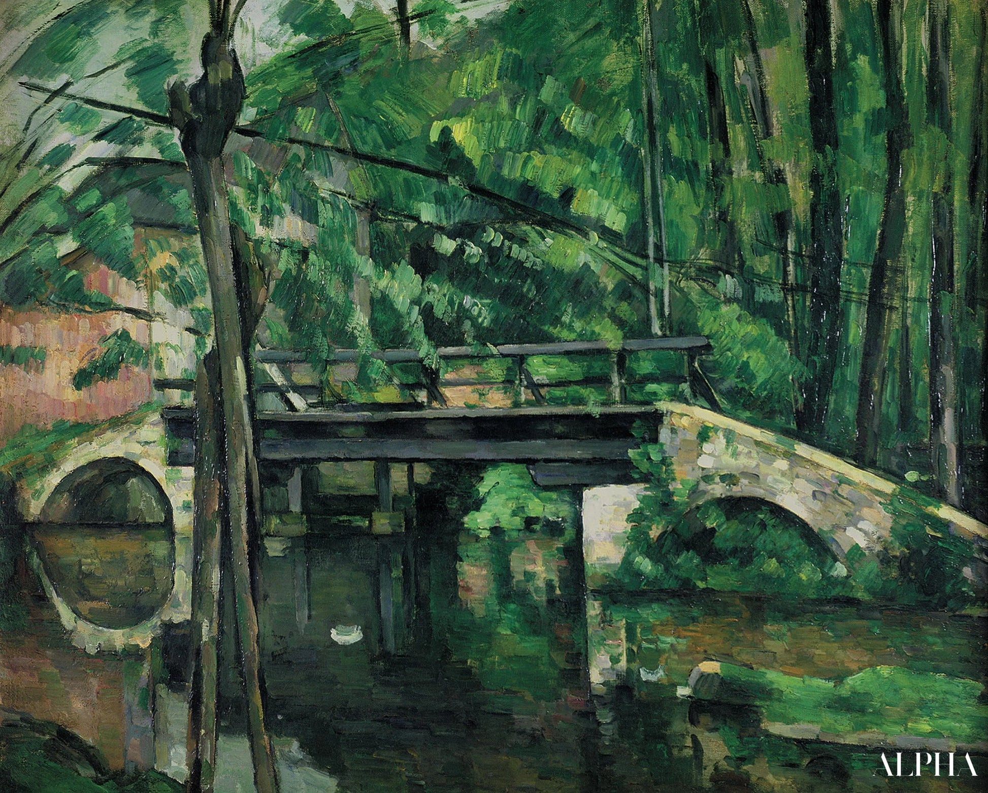 Maincy silta - Paul Cézanne - Korkealaatuiset taulujen ja maalauksien reproduktiot