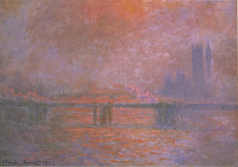 Charing Crossin silta, Thames - Claude Monet