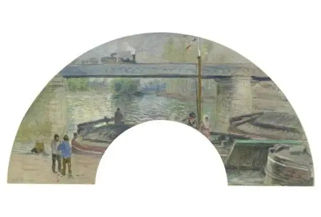 Rautatie silta Pontoisessa - Camille Pissarro