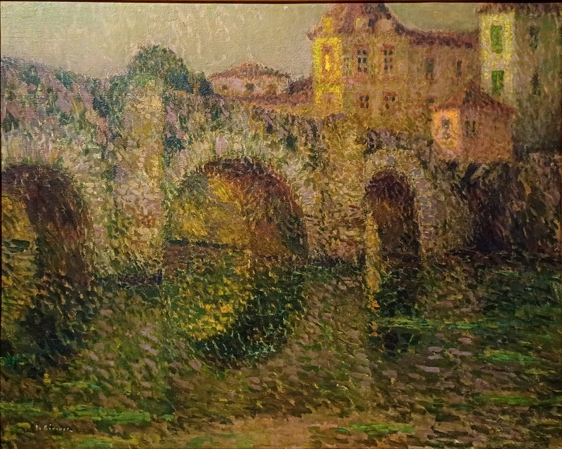 Clissonin silta auringonlaskun aikaan - Henri Le Sidaner
