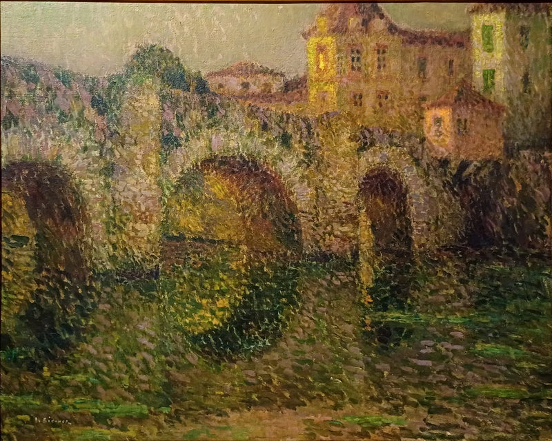Clissonin silta auringonlaskun aikaan - Henri Le Sidaner