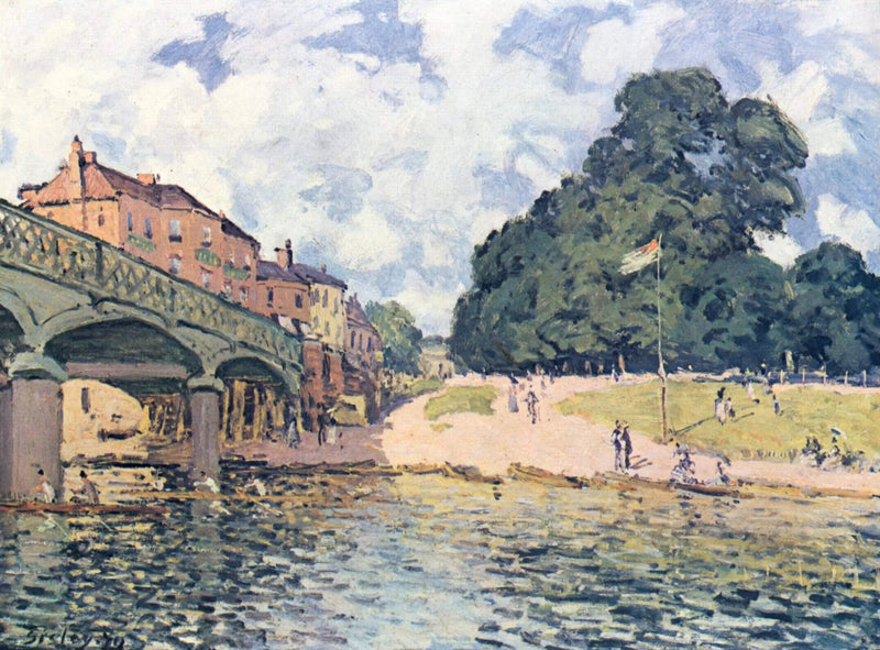 Hampton Courtin silta - Alfred Sisley