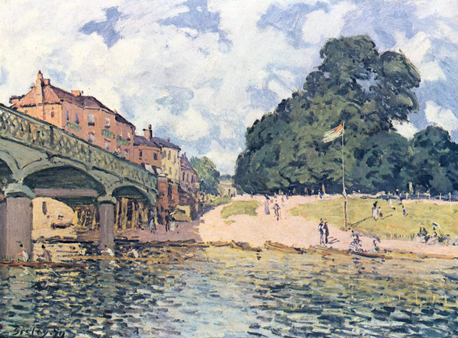Hampton Courtin silta - Alfred Sisley