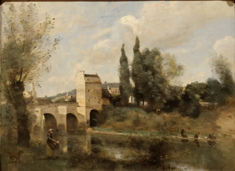 Mantesin silta - Jean-Baptiste Camille Corot