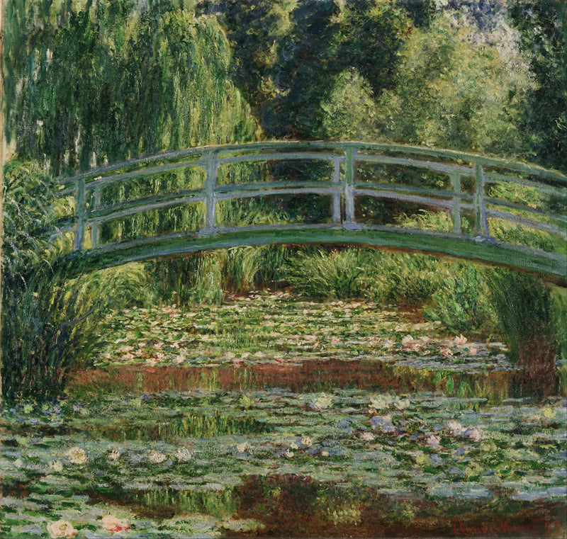 Japanilainen kävelysilta ja lumpeiden allas, Giverny - Claude Monet