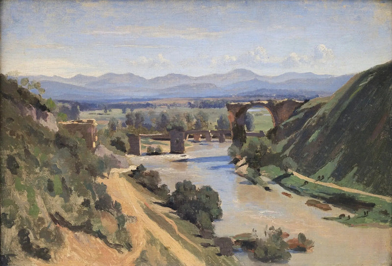 Narni-silta - Jean-Baptiste Camille Corot