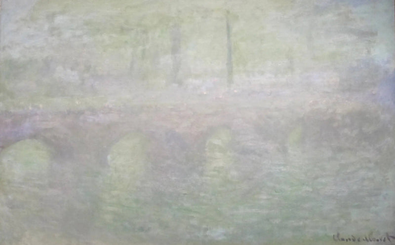Waterloon silta, Lontoossa, hämärässä - Claude Monet